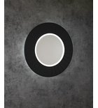 Photo: LUMIRO STRIP round mirror with LED lighting in frame dia. 75cm, carina