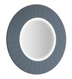 Photo: LUMIRO STRIP Spiegel mit LED-Beleuchtung im Rahmen, Rund, Durch. 75cm, Siena