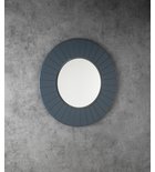 Photo: LUMIRO STRIP round mirror with LED lighting in frame dia. 75cm, siena