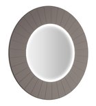 Photo: LUMIRO STRIP Spiegel mit LED-Beleuchtung im Rahmen, Rund, Durch. 75cm, Agila