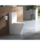 Photo: DARIO RIMLESS komplakt WC, odpływ poziomy/pionowy, biały