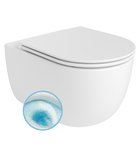 Photo: GLANZ wall-hung toilet pan, Vortex Rimless, 36x52,5cm, white