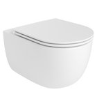 Photo: GLANZ závesná WC misa, Vortex Rimless, 36x52,5cm, biela