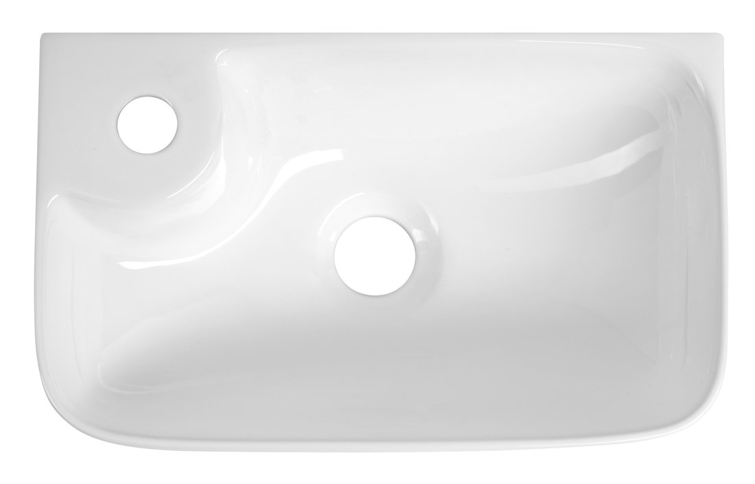 Aqualine BELLE keramické umývátko 36x22cm, bílá NP365