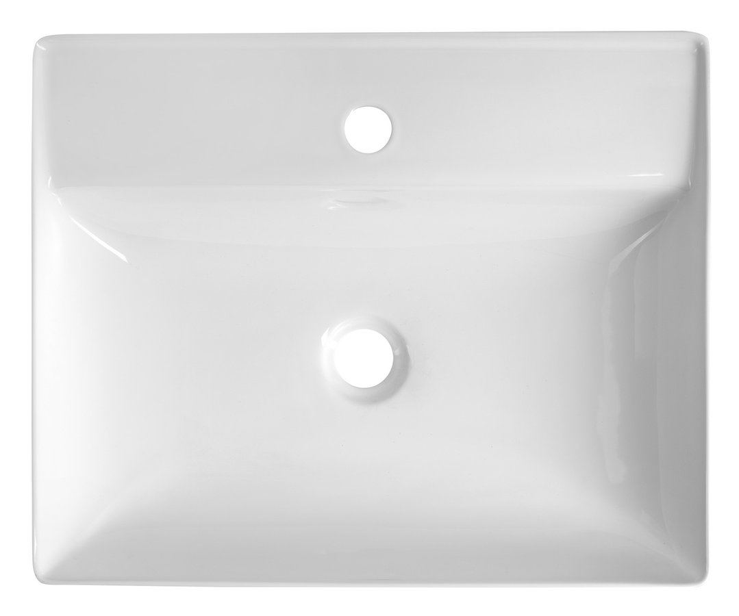 Aqualine CALLIS keramické umyvadlo na desku 52x42cm, bílá NP372