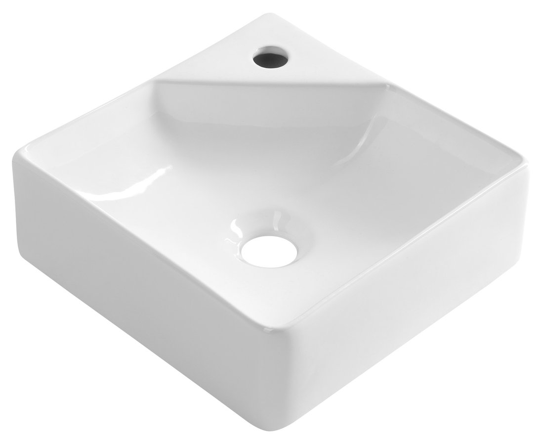 Aqualine NEXA keramické umyvadlo rohové 30x30cm, bílá NP436