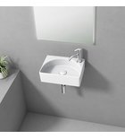 Photo: RUBIC ceramic washbasin 34x25cm, white