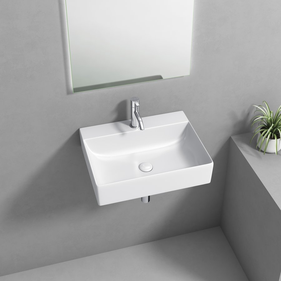 Aqualine SOYO keramické umyvadlo 46x36cm, bílá NP465