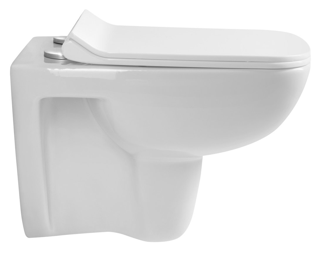 Aqualine SPAZIA závěsná WC mísa 34x53cm, bílá NP505