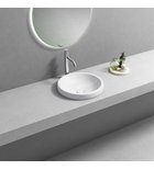Photo: ROLA recessed ceramic washbasin, dia. 41cm, white