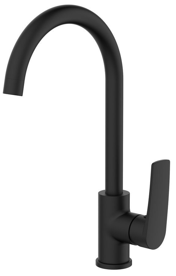 KORANA stojánková dřezová baterie, černá mat 10221401B