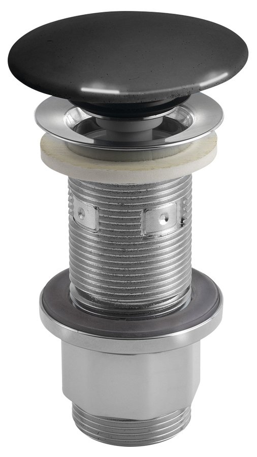 Umyvadlová výpust 5/4“, click-clack, betonová zátka, 10-80mm, antracit pololesk AS916