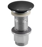 Photo: Waschbecken-Ablaufgarnitur 5/4", klick-klack, Beton-Stopfen, 10-80mm, Anthrazit halbglanz