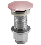 Photo: Waschbecken-Ablaufgarnitur 5/4", klick-klack, Beton-Stopfen, 10-80mm, Rosa halbglanz