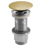 Photo: Korek umywalkowy 5/4'', klik-klak, betonowy grzybek, 10-80mm, żółty połysk