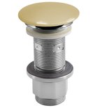 Photo: Waschbecken-Ablaufgarnitur 5/4", klick-klack, Beton-Stopfen, 10-80mm, Gelb halbglanz