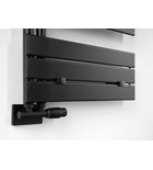 Photo: MYTHOS Badheizkörper 500x1430 mm, Schwarz matt