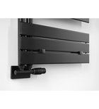 Photo: MYTHOS Badheizkörper 500x1730 mm, Schwarz matt