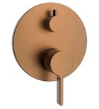 Photo: ICONIC concealed shower mixer tap, 2 outlets, copper matt