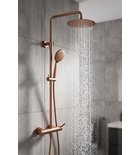 Photo: ICONIC shower column with lever mixer, copper matt