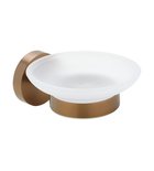 Photo: X-ROUND COPPER Seifenschale, Milchglas, Kupfer matt