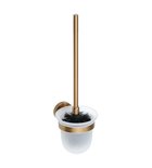 Photo: X-ROUND COPPER Hänge-WC-Bürste, Milchglas, Kupfer matt