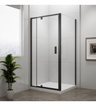 Photo: EASY BLACK obdélník/čtverec sprchový kout pivot dveře 800-900x800mm L/P varianta