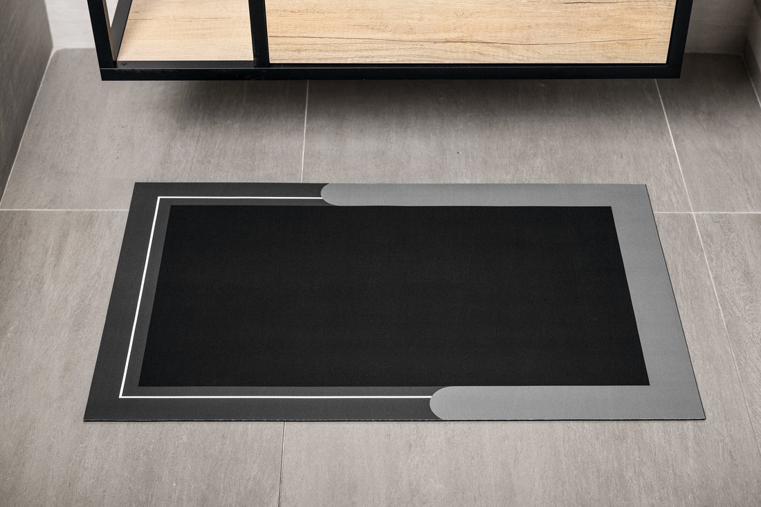 Aqualine Koupelnová předložka 60x120cm, absorpční, šedá PCD014V