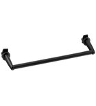 Photo: Towel holder for bathroom radiators 36cm, straight, black matt