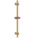 Photo: Brausehalter, verschiebbar, Rund, 700mm, Gold matt