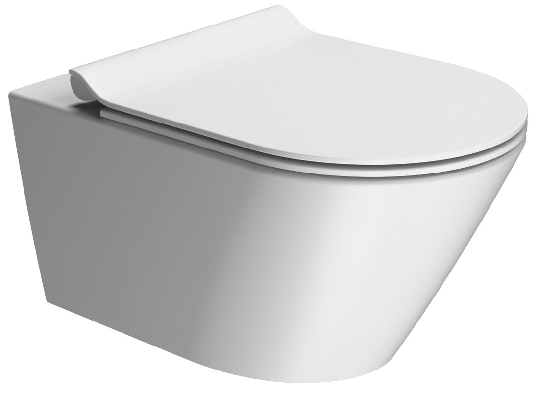 GSI KUBE X závěsná WC mísa, GeniusFlush, 36x55cm, bílá dual-mat 941309