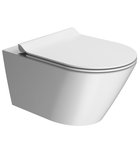 Photo: KUBE X wall hung toilet, GeniusFlush, 36x55cm, white dual-matt