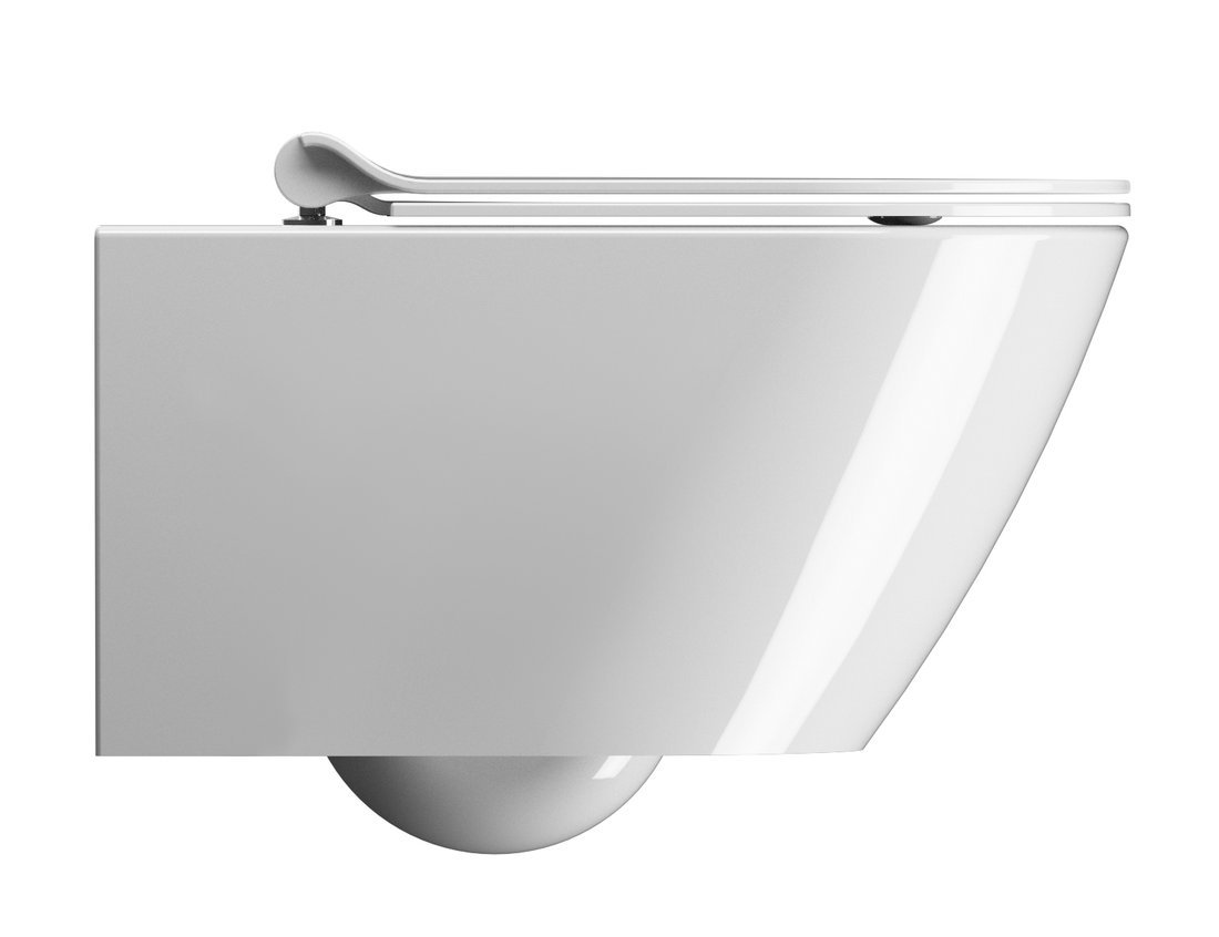 GSI KUBE X závěsná WC mísa, GeniusFlush, 36x55cm, bílá ExtraGlaze 941311