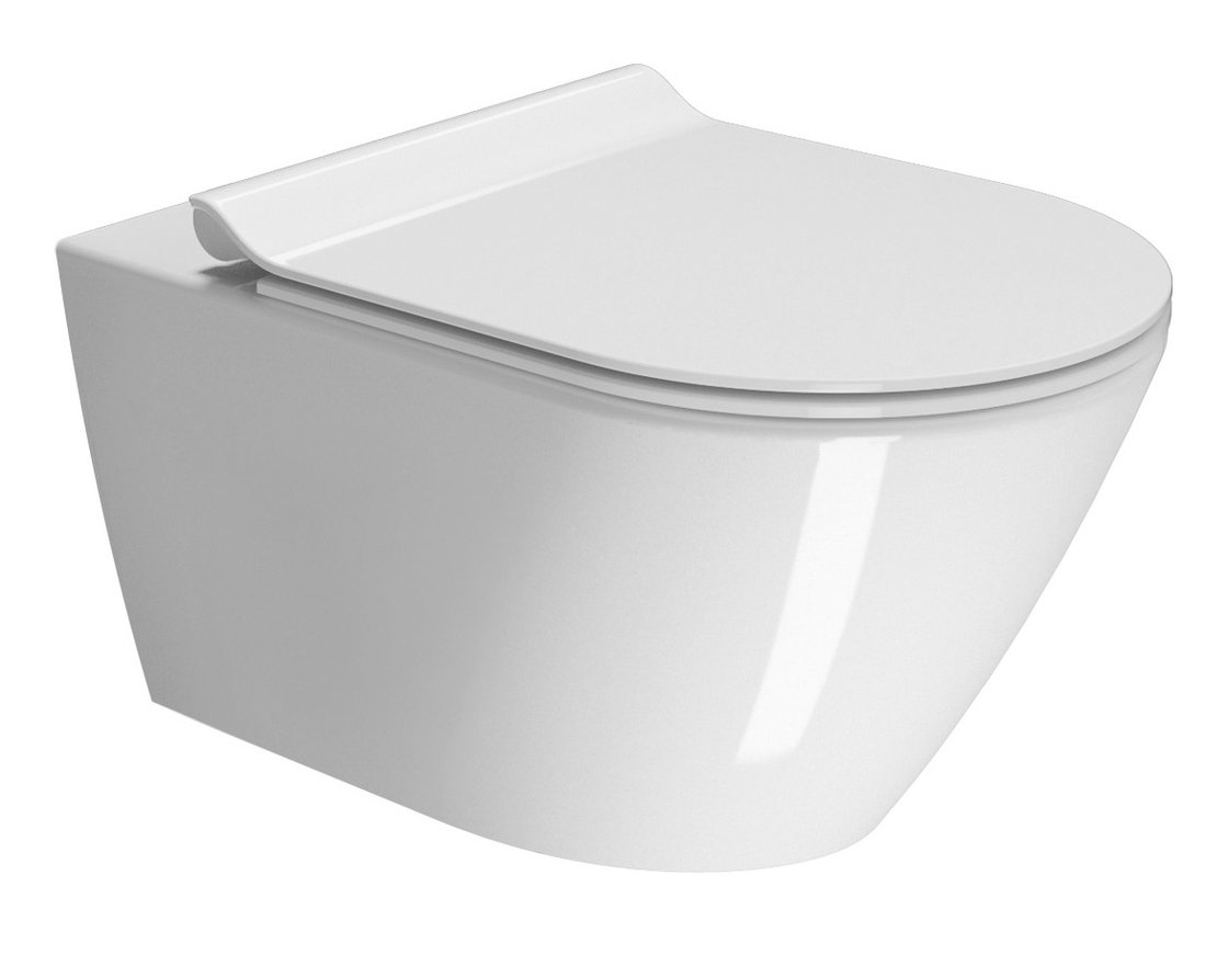 GSI KUBE X závěsná WC mísa, GeniusFlush, 36x55cm, bílá ExtraGlaze 941311