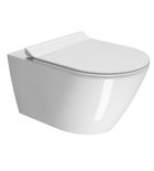 Photo: KUBE X wall hung toilet, GeniusFlush, 36x55cm, white ExtraGlaze