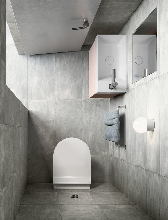 GSI KUBE X závěsná WC mísa, GeniusFlush, 36x50cm, bílá ExtraGlaze 941211