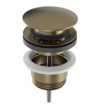 Photo: Ablaufgarnitur 5/4“, click-clack, großer Stopfen, 10-65mm, Gold matt