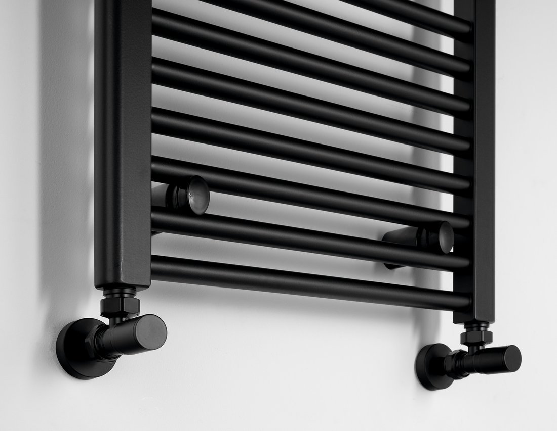 Aqualine DIRECT otopné těleso s bočním připojením 450x960 mm, černá mat ILR94B