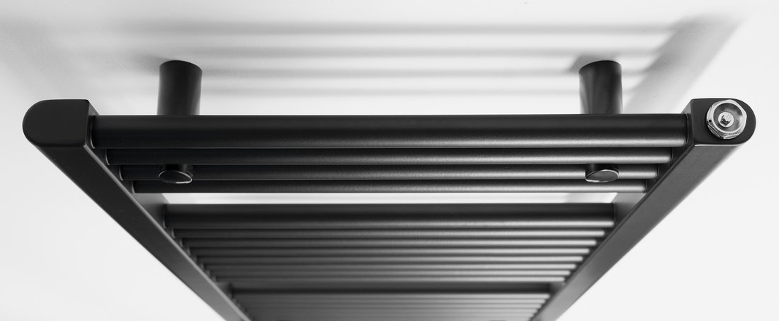 Aqualine DIRECT otopné těleso s bočním připojením 450x960 mm, černá mat ILR94B