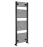 Photo: DIRECT Badheizkörper mit seitlichem Anschluss 450x1320 mm, Schwarz matt