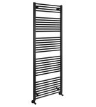 Photo: DIRECT Badheizkörper mit seitlichem Anschluss 600x1680 mm, Schwarz matt
