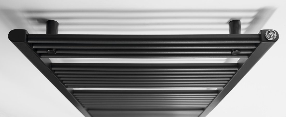 Aqualine DIRECT otopné těleso s bočním připojením 600x1320 mm, černá mat ILR36B