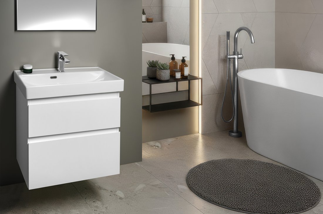 Aqualine ALTAIR umyvadlová skříňka 76x60x37cm, bílá AI288