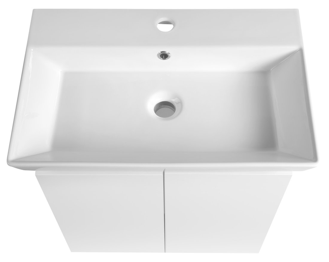 Aqualine PANEDA umyvadlová skříňka 55x55x34,2cm, bílá PN255