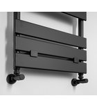 Photo: BONDECO grzejnik łazienkowy 500x1266 mm, czarny mat