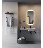 Photo: SKA Konsole unter Waschbecken/Waschtisch, 100x22x51cm, Schwarz matt