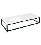 Photo: SKA konsola pod umywalkę/blat, 119,7x22x51cm, czarny mat