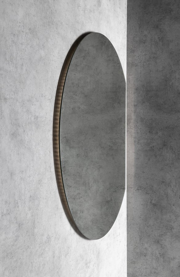 Sapho DARA CUT zrcadlo s LED podsvícením 20W, ø 100x90cm, topná fólie 34900CI