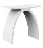 Photo: KORAL Badstuhl 43x43x23,5cm, solid surface, Weiß matt