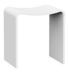 Photo: KORAL Badstuhl 40x43x30cm, solid surface, Weiß matt